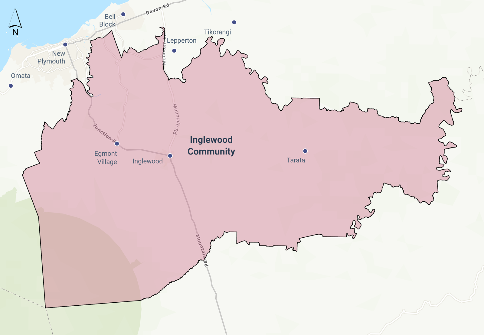 Inglewood Community Board map.